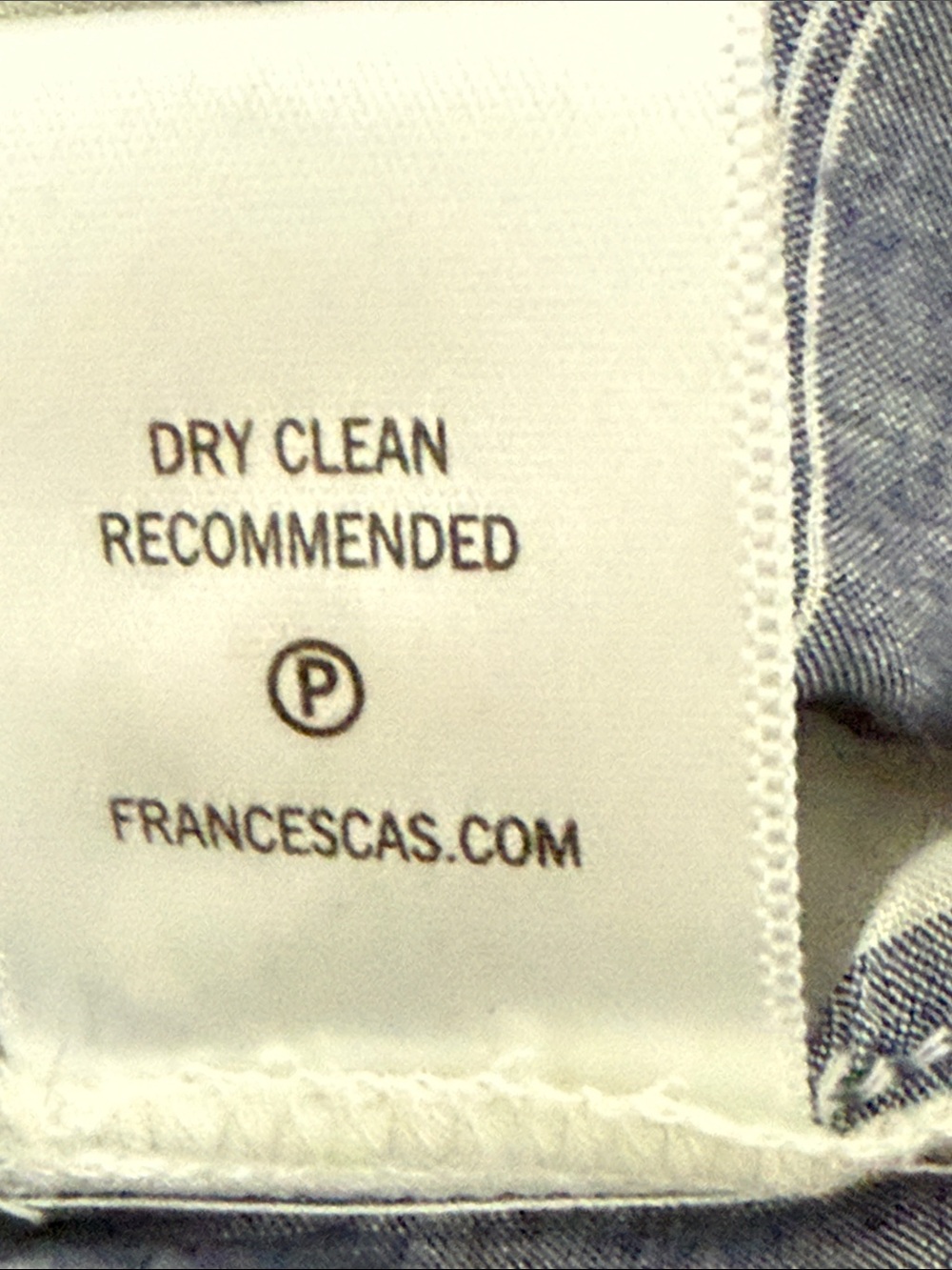 Francesca’s Blue Rain Striped Blue and White Lace Sleeve Women’s Top, Size Small - Picture 7 of 7